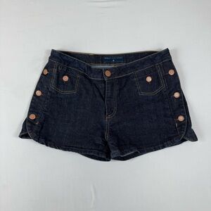 Marc Jacobs Y2K Dark Wash Button Denim Shorts